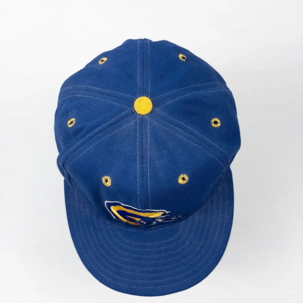 Vintage 80s St. Louis Rams NFL 80s Wool Cap Team Double‎ Logo Fitted Hat Mens 8